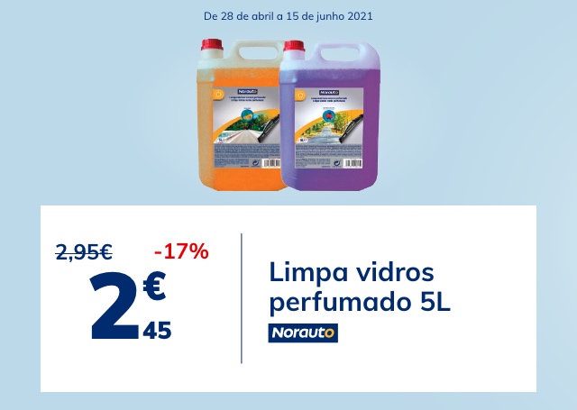 Limpa vidros perfumado 5L Norauto 